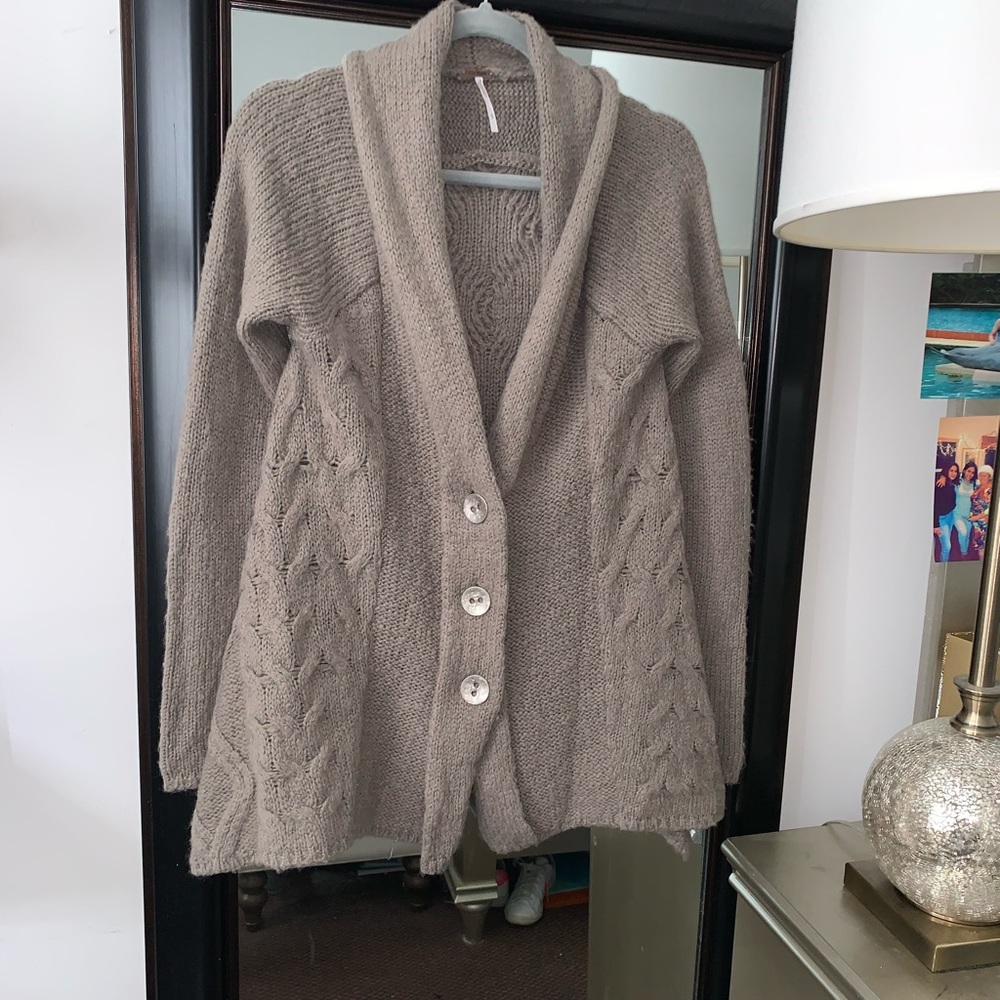 Free People far away cable cardigan - Picture 5 of 7